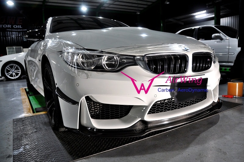 BMW F82 M4 F80 M3 AirWing carbon front canards 02